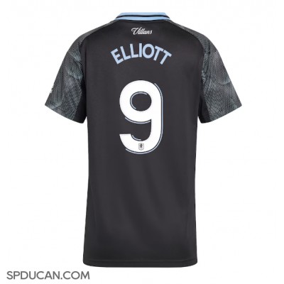 Zenski Nogometni Dres Aston Villa Harvey Elliott #9 Gostujuci 2025-26 Kratak Rukav Zenski Nogometni Dres Aston Villa Harvey Elliott #9 Gostujuci 2025-26 Kratak Rukav